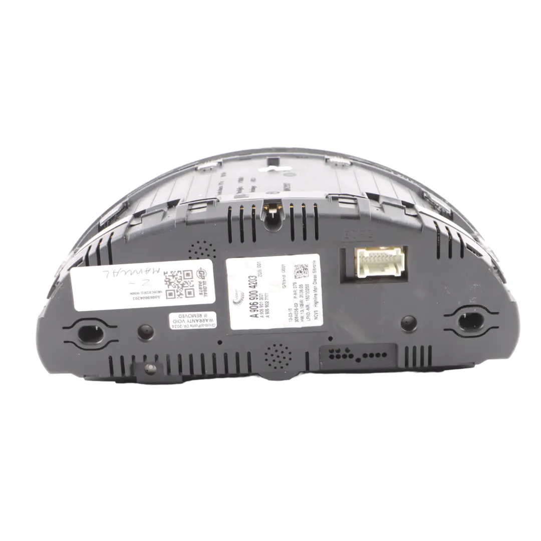 Mercedes W906 Diesel Speedometer Speedo Cluster Instrument Manual - SKU RHD-A9069004203 - Part number A9069004203