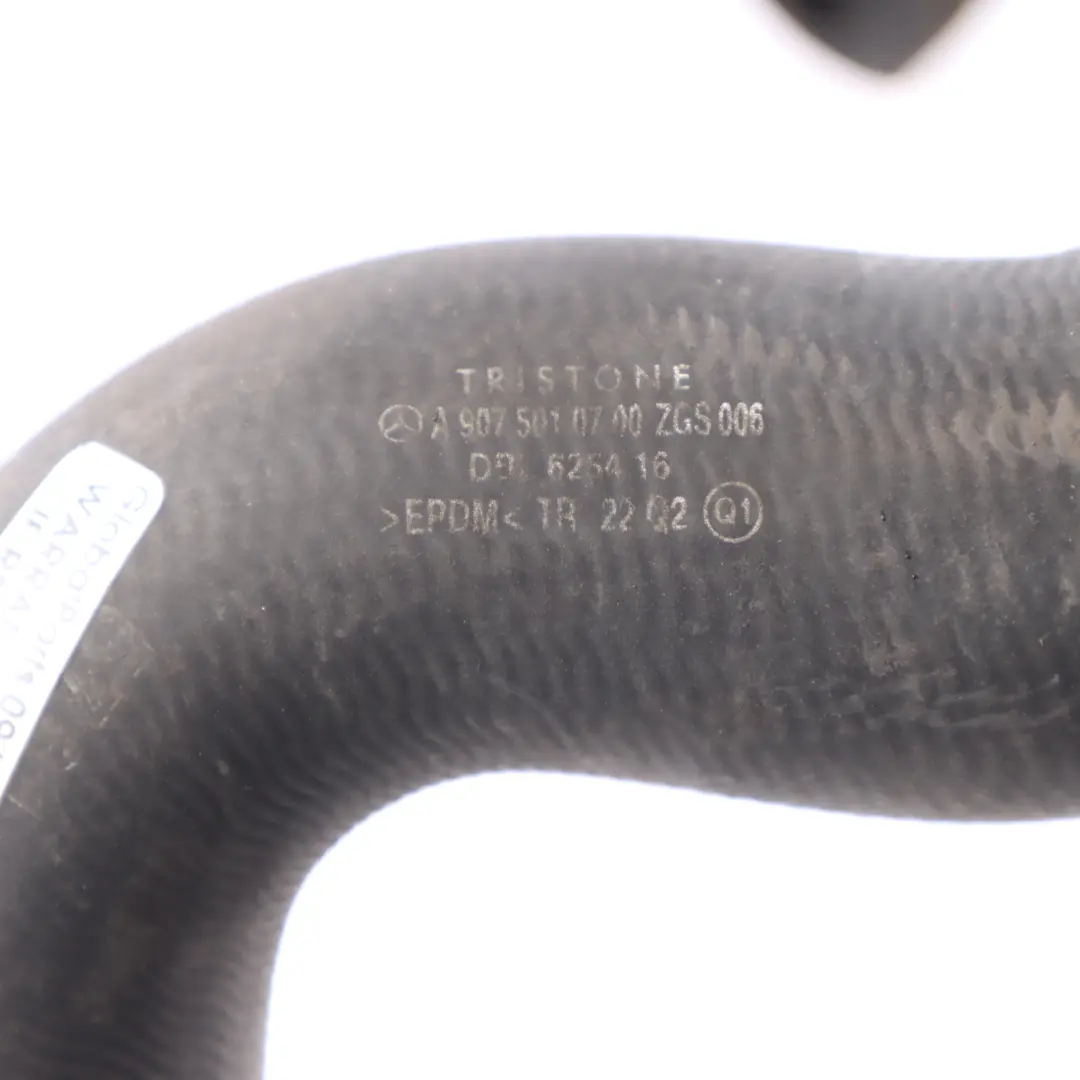 W907 Water Coolant Return Pipe Hose Line to Mercedes with Part number A9075010700 Mercedes W907 Water Coolant Return Pipe Hose Line - SKU A9075010700 - Part number A9075010700