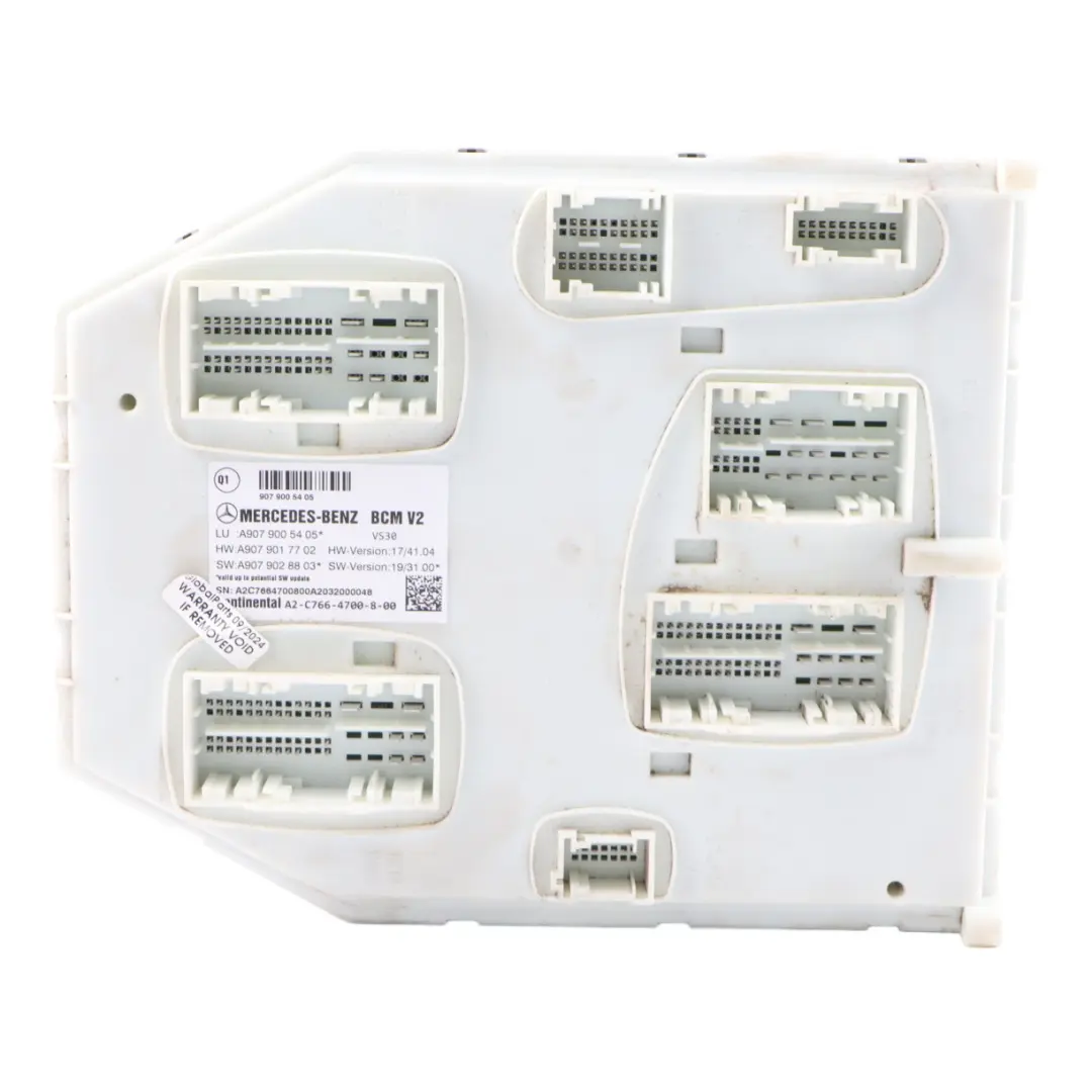 W907 Body Control Module Control Unit BCM V2 ECU to Mercedes Sprinter with Part number A9079005405 Mercedes Sprinter W907 Body Control Module Control Unit BCM V2 ECU - SKU A9079005405 - Part number A9079005405