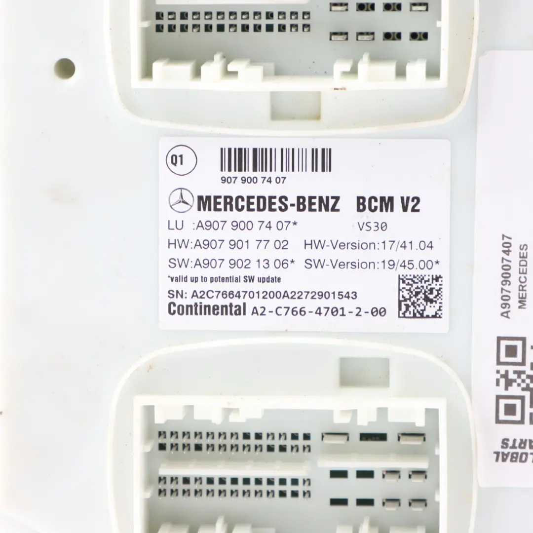 W907 W910 Body Control Module ECU to Mercedes Sprinter with Part number A9079007407 Mercedes Sprinter W907 W910 Body Control Module ECU - SKU A9079007407 - Part number A9079007407
