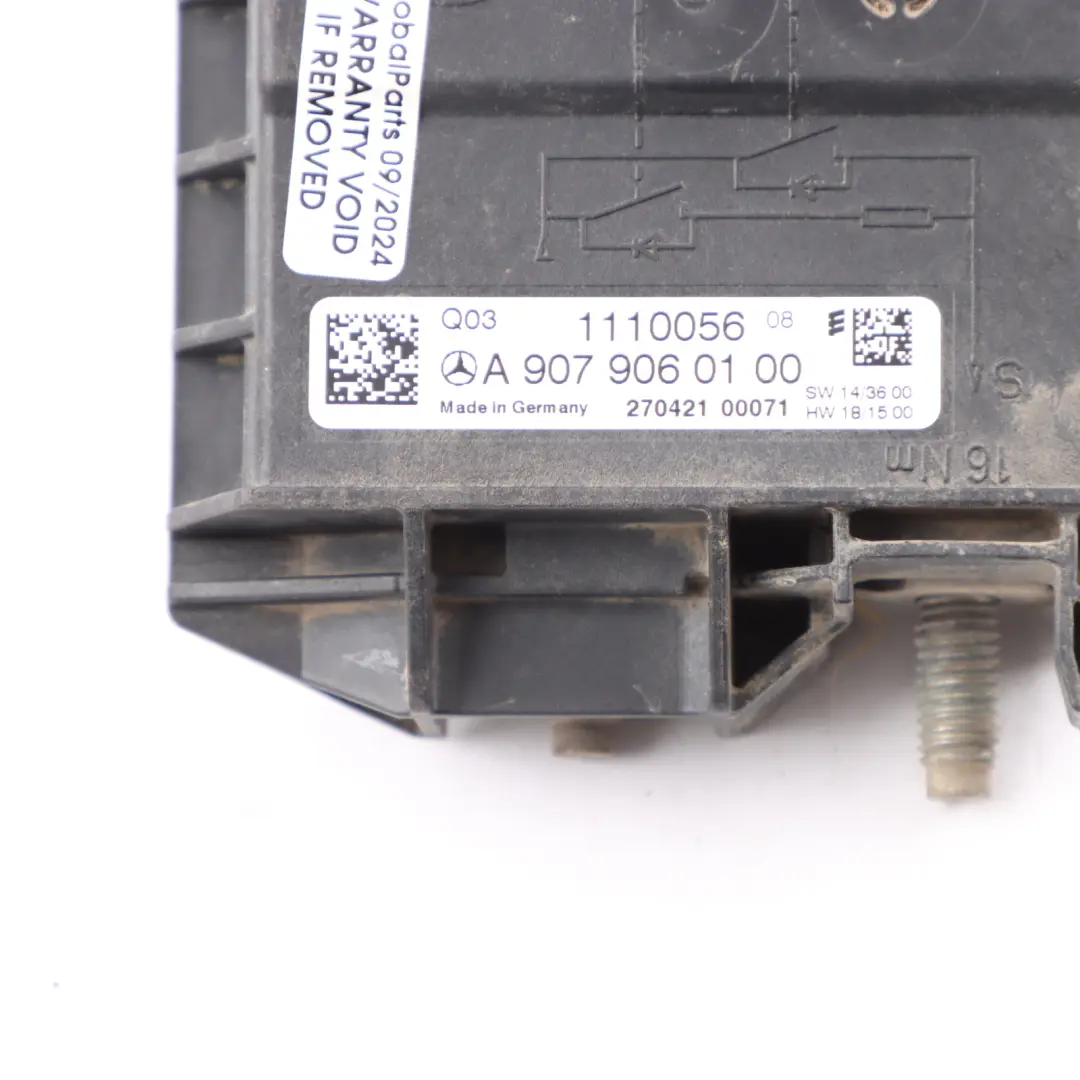 Mercedes Sprinter W907 Batterie Distributeur Limiteur de Courant - SKU A9079060100 - Numéro de pièce A9079060100
