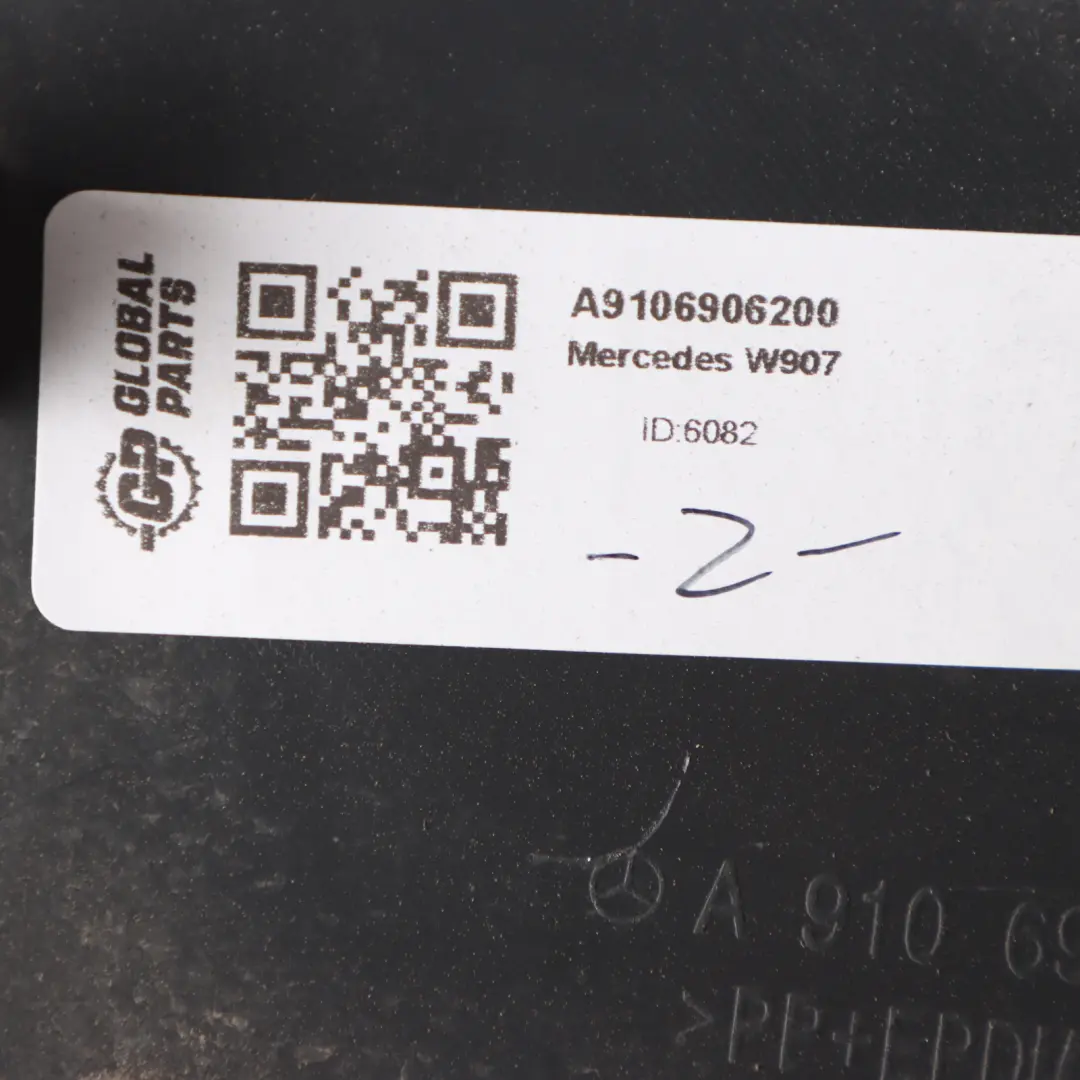 W907 Body Moulding Front Left N/S Panel Trim Cover Strip to Mercedes with Part number A9106906200 Mercedes W907 Body Moulding Front Left N/S Panel Trim Cover Strip - SKU A9106906200 - Part number A9106906200
