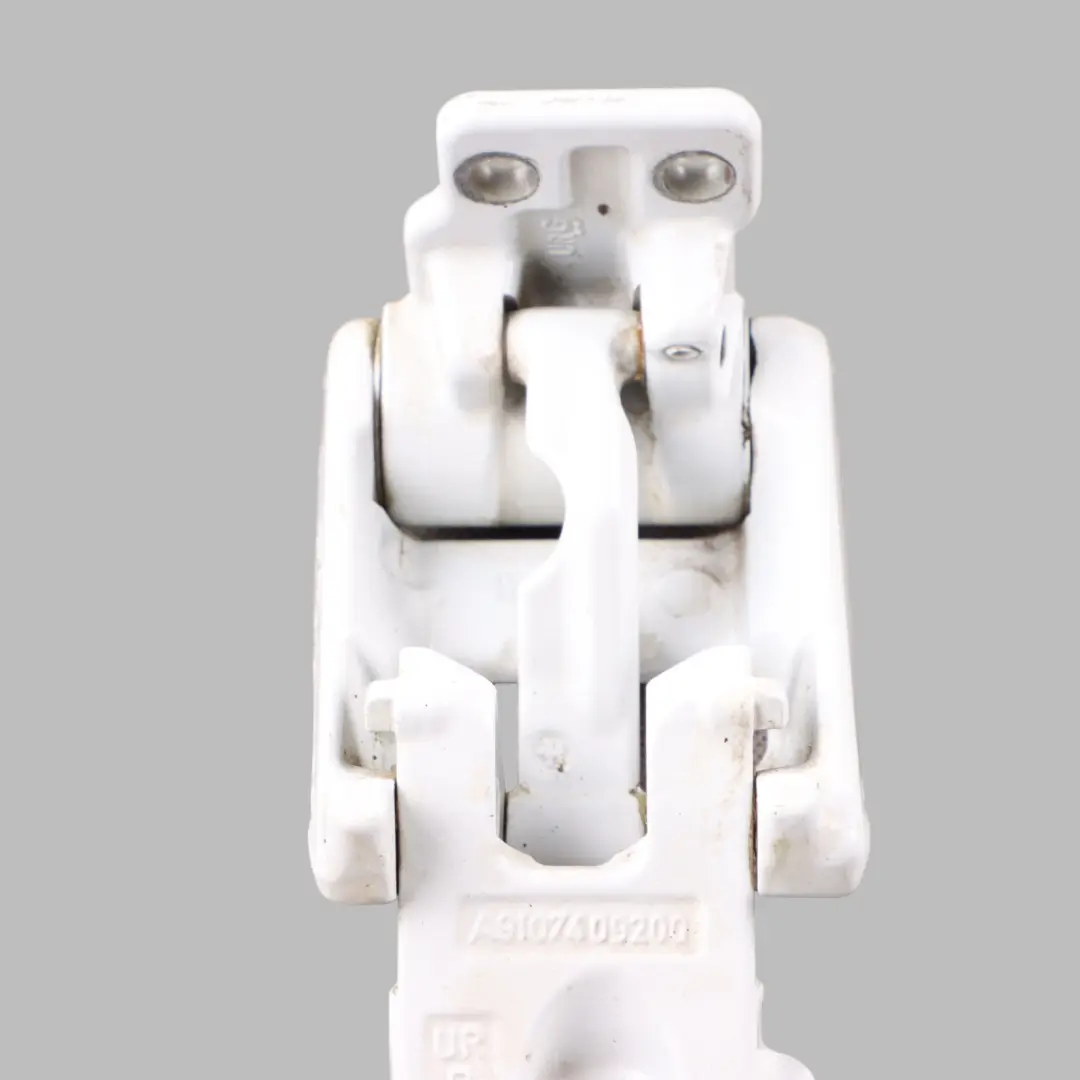 Mercedes W907 Door Hinge Bottom Lower Arctic White - 9147 - SKU A9107409200-ARW - Part number A9107409200