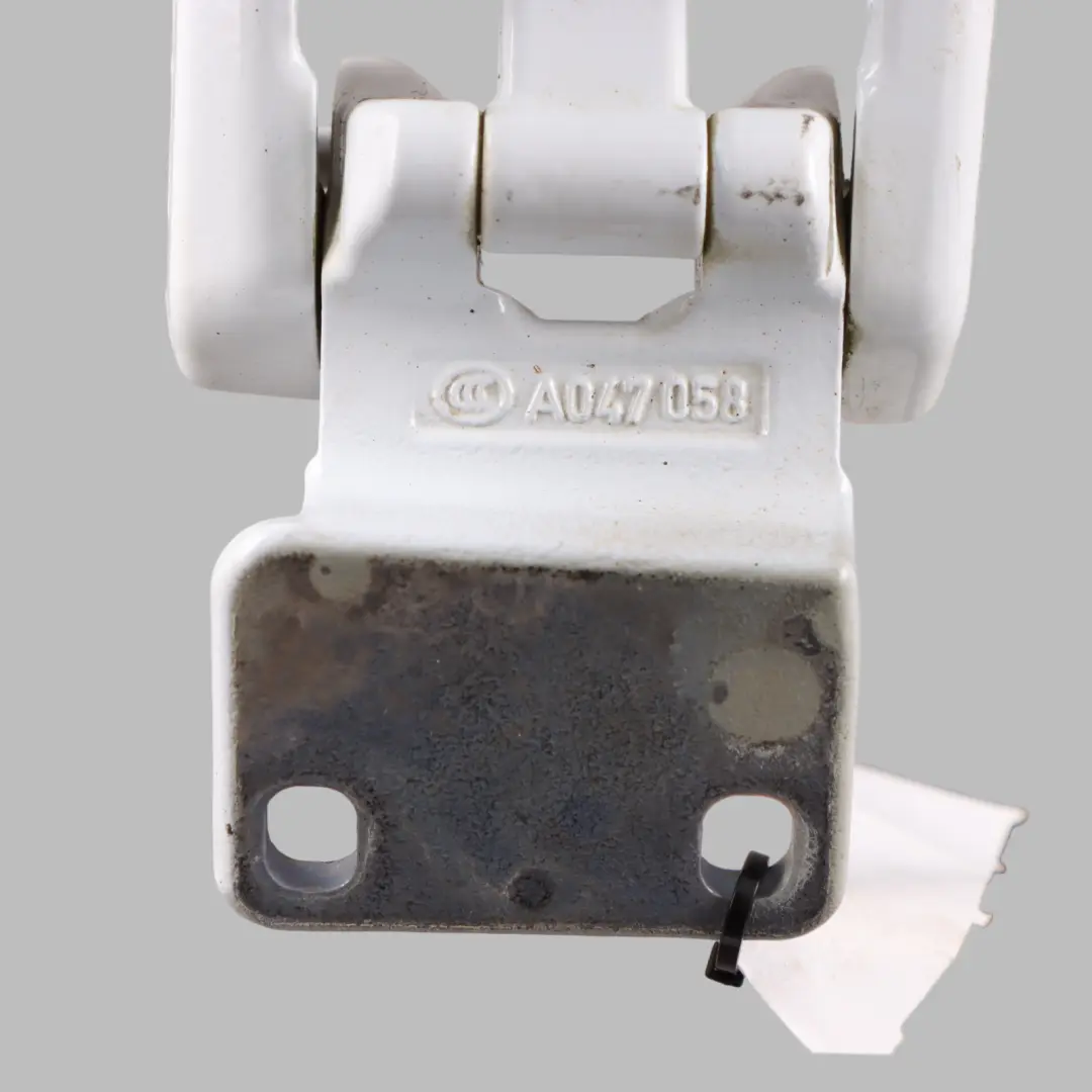 W907 Door Hinge Bottom Lower Arctic White - 9147 to Mercedes with Part number A9107409200 Mercedes W907 Door Hinge Bottom Lower Arctic White - 9147 - SKU A9107409200-ARW - Part number A9107409200