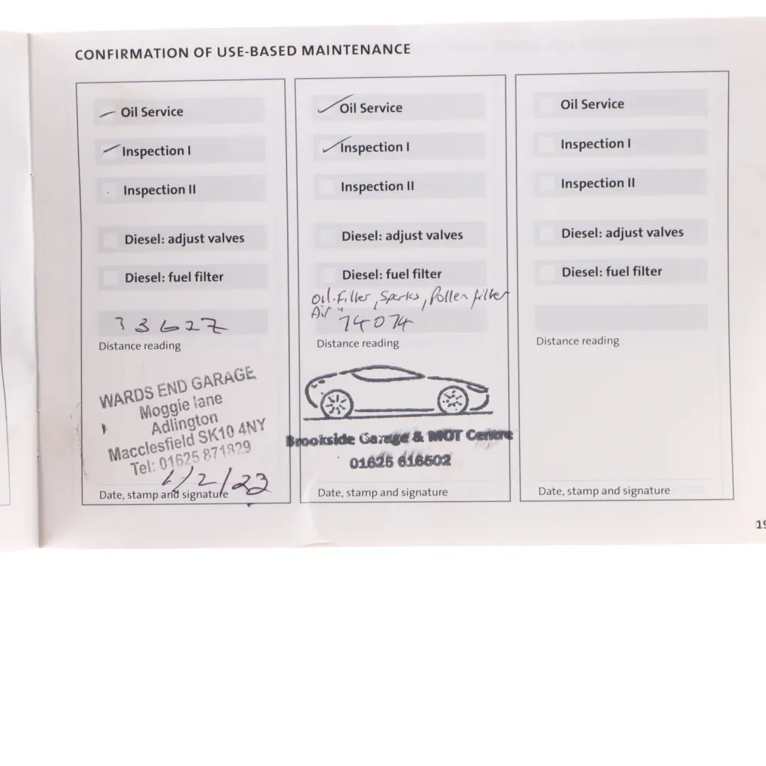 Mini R50 R52 R53 Service Booklet Owner's Handbook Set Pouch Case - SKU P0159844-2 - Part number 0159844