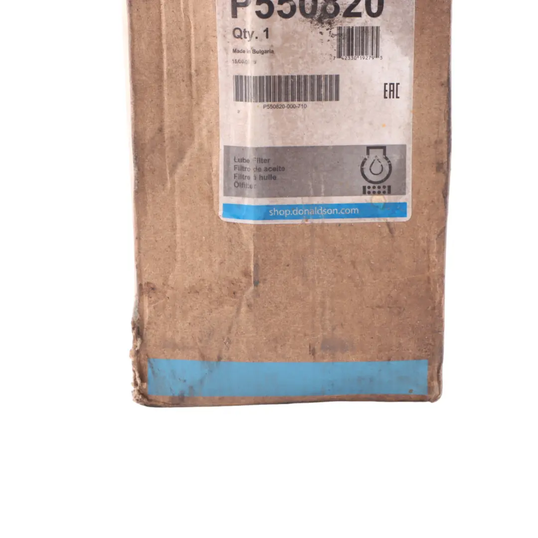  Donaldson Engine Oil Filter Lube Cartridge Unit - SKU P550820 - Part number P550820