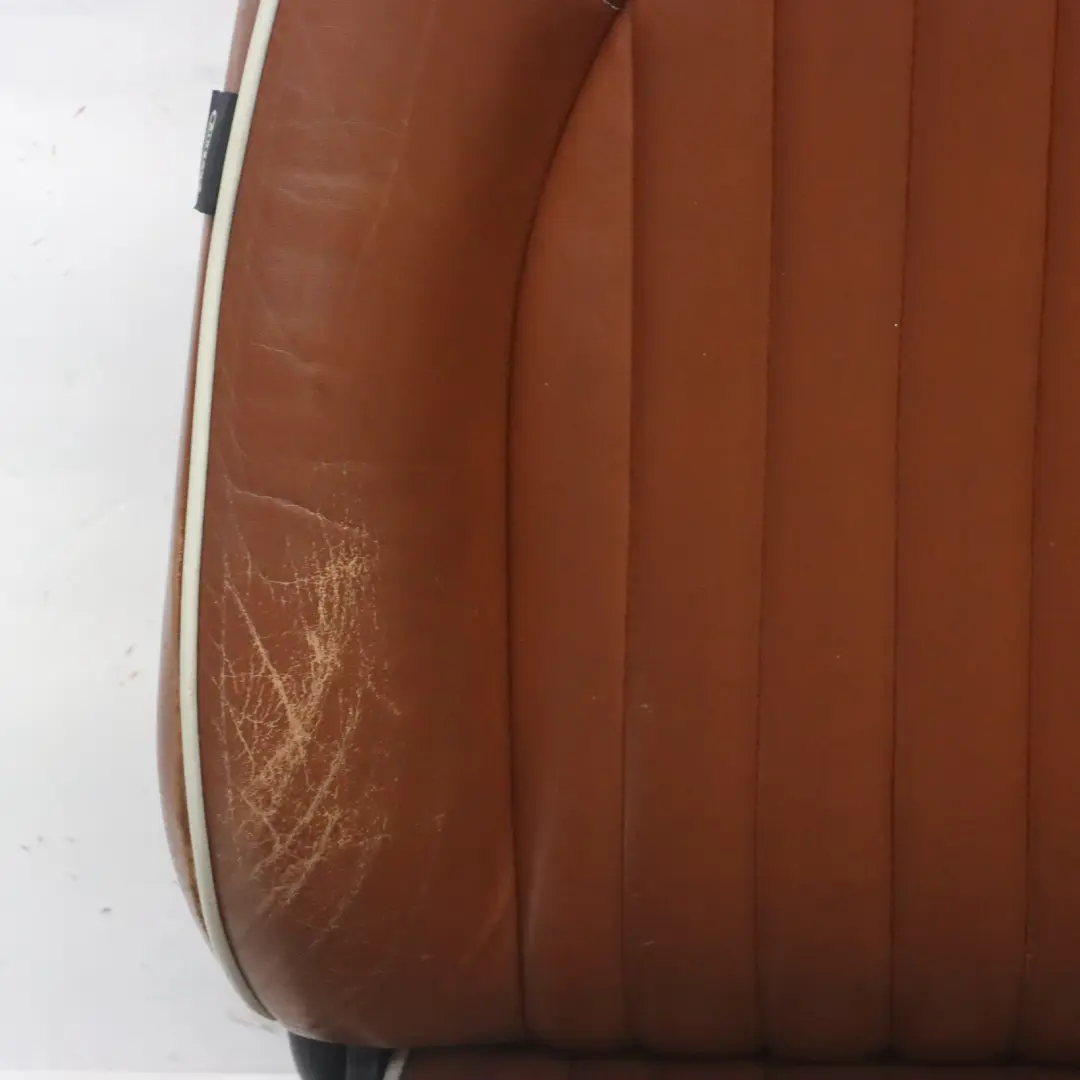 Mini Heated Sport Malt Brown Leather English Seats Front Rear Seat Sidewalk - SKU R52-Sport-Leather-Seats - Part number R52