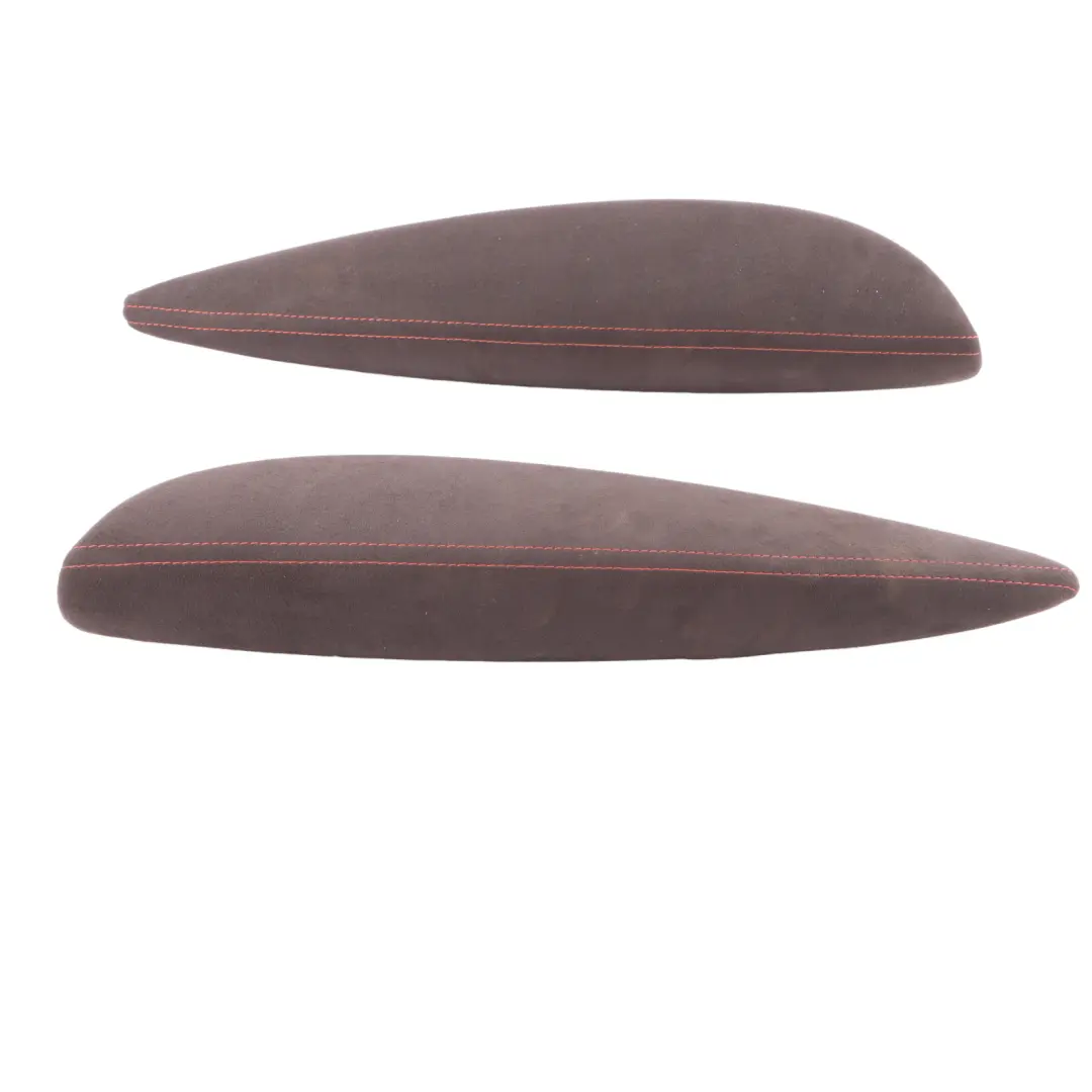 Mini R56 Door Arm Rest Alcantara Black Red Seam Left Right N/O/S Set Kit - SKU R56-ALCANTARA-ARMREST - Part number R56-ALCANTARA-ARMREST