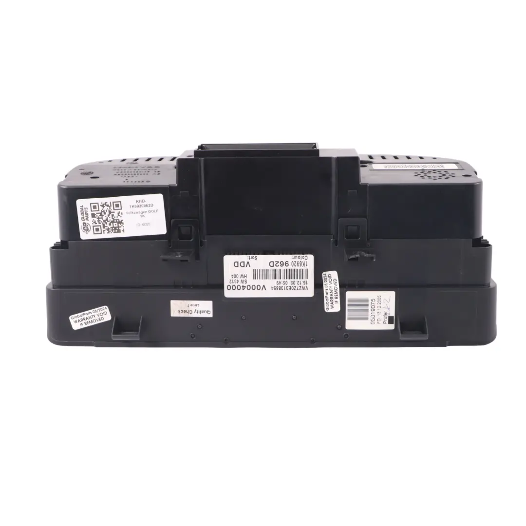 1K Petrol Instrument Cluster Speedo Clocks Manual to Volkswagen Golf with Part number 1K6920962D Volkswagen Golf 1K Petrol Instrument Cluster Speedo Clocks Manual - SKU RHD-1K6920962D - Part number 1K6920962D