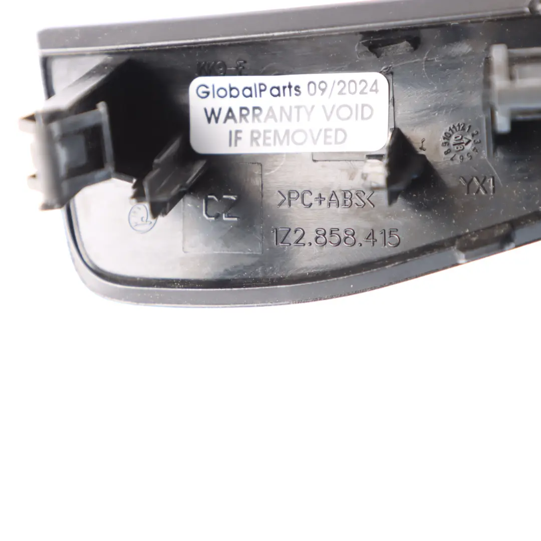 Centre Cover Dashboard Frame Trim Panel Grey to Skoda Octavia II with Part number 1Z2858415 Skoda Octavia II Centre Cover Dashboard Frame Trim Panel Grey - SKU RHD-1Z2858415 - Part number 1Z2858415