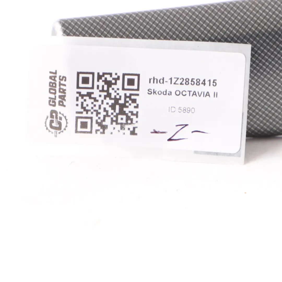 Skoda Octavia II Centre Cover Dashboard Frame Trim Panel Grey - SKU RHD-1Z2858415 - Part number 1Z2858415
