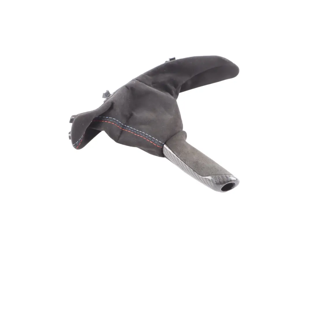 Handbrake Lever BMW F80 M3 F82 M4 Handle Grip Cover Alcantara Carbon to with Part number 2358364 Handbrake Lever BMW F80 M3 F82 M4 Handle Grip Cover Alcantara Carbon - SKU RHD-2358364 - Part number 2358364