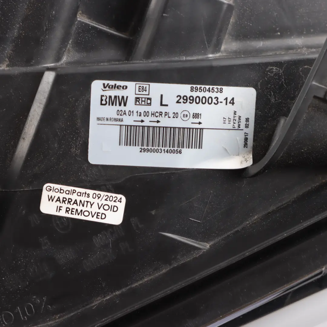 BMW X1 Series E84 Headlight Headlamp Lamp Light Front Left N/S - SKU rhd-2990003-2 - Part number 2990003