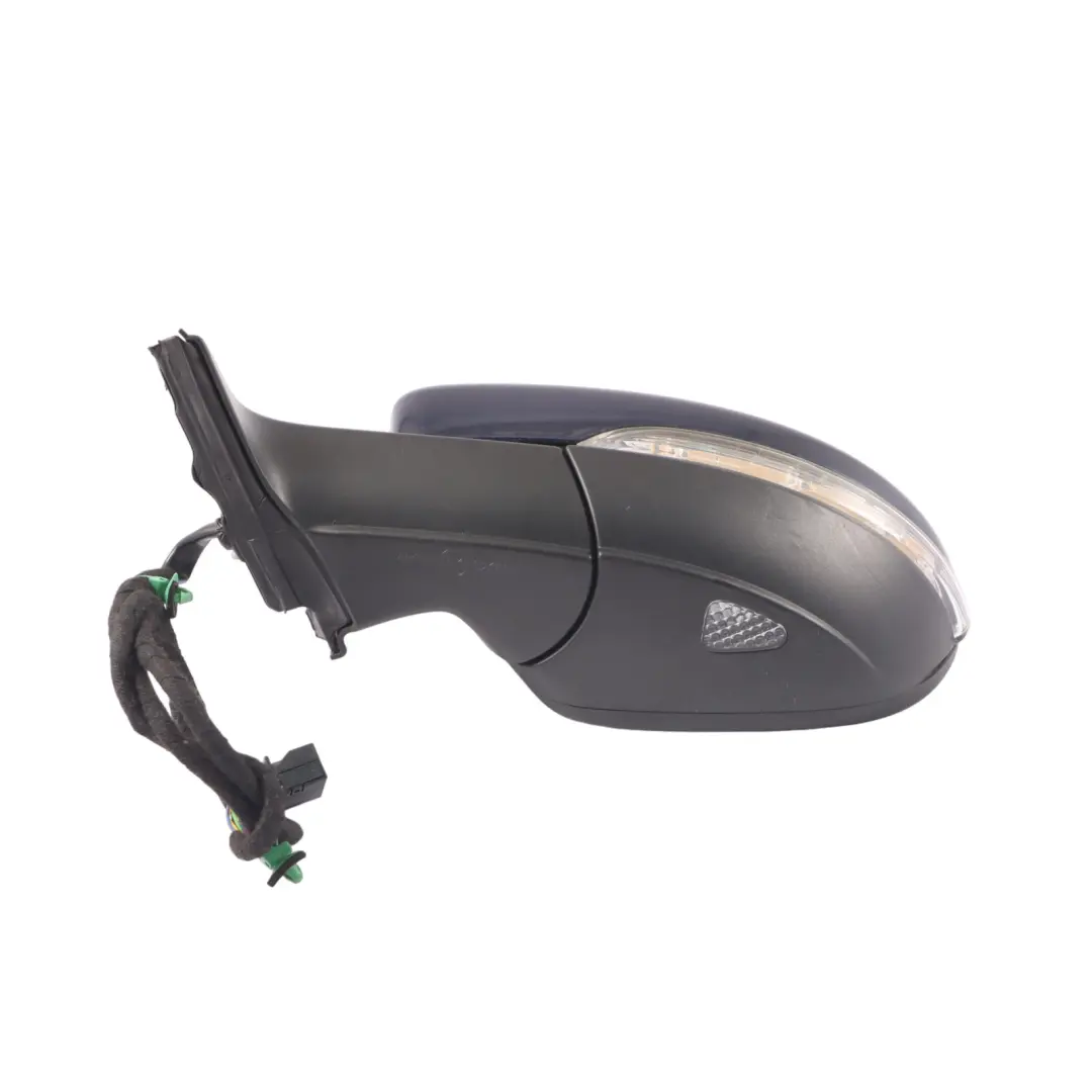 Volkswagen Passat B7 Wing Mirror Left N/S Night Blue Metallic - H5X - SKU RHD-3AB857507K-NBL - Part number 3AB857507K