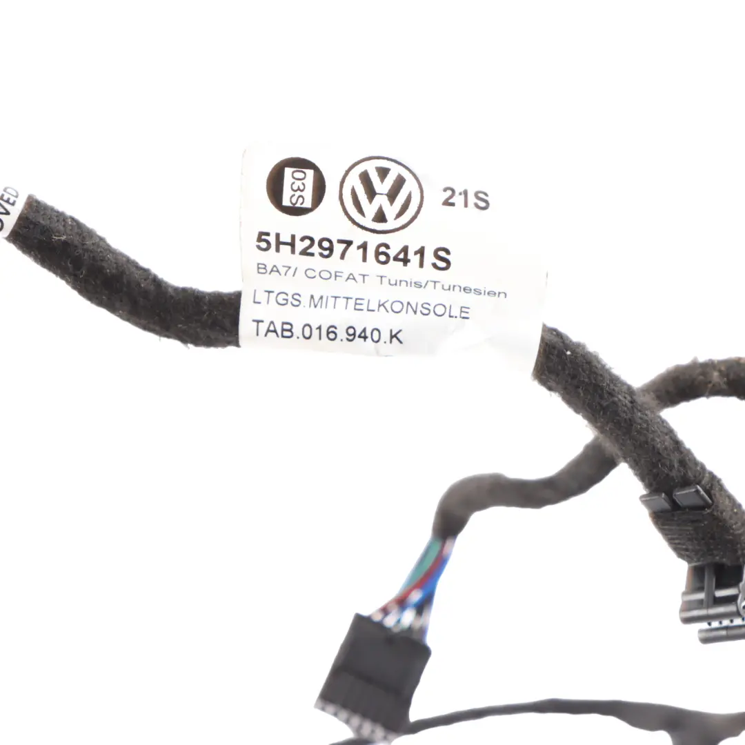 Centre Console Wiring Harness Cable Loom to Volkswagen Golf 8 CD1 with Part number 5H2971641S Volkswagen Golf 8 CD1 Centre Console Wiring Harness Cable Loom - SKU RHD-5H2971641S - Part number 5H2971641S