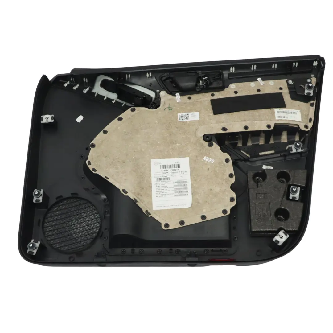 Door Card Front Left N/S Trim Panel Leather 5N0867011E to Volkswagen Tiguan 5N with Part number RHD-5N0867011E Volkswagen Tiguan 5N Door Card Front Left N/S Trim Panel Leather 5N0867011E - SKU RHD-5N0867011E - Part number RHD-5N0867011E