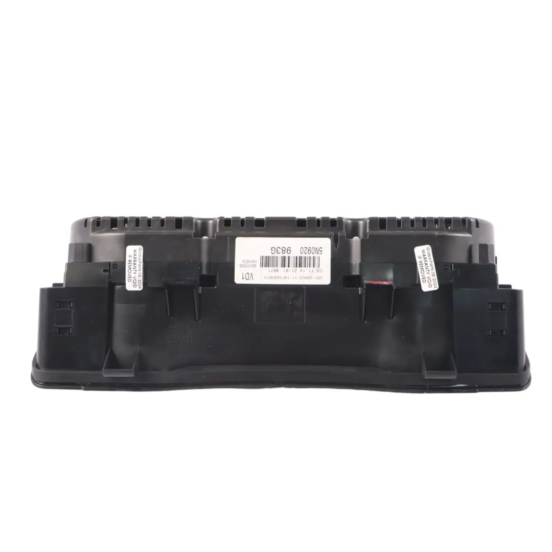 Instrument Cluster Speedo Clocks Manual 5N0920983G to Volkswagen Tiguan 5N Diesel with Part number RHD-5N0920983G Volkswagen Tiguan 5N Diesel Instrument Cluster Speedo Clocks Manual 5N0920983G - SKU RHD-5N0920983G - Part number RHD-5N0920983G