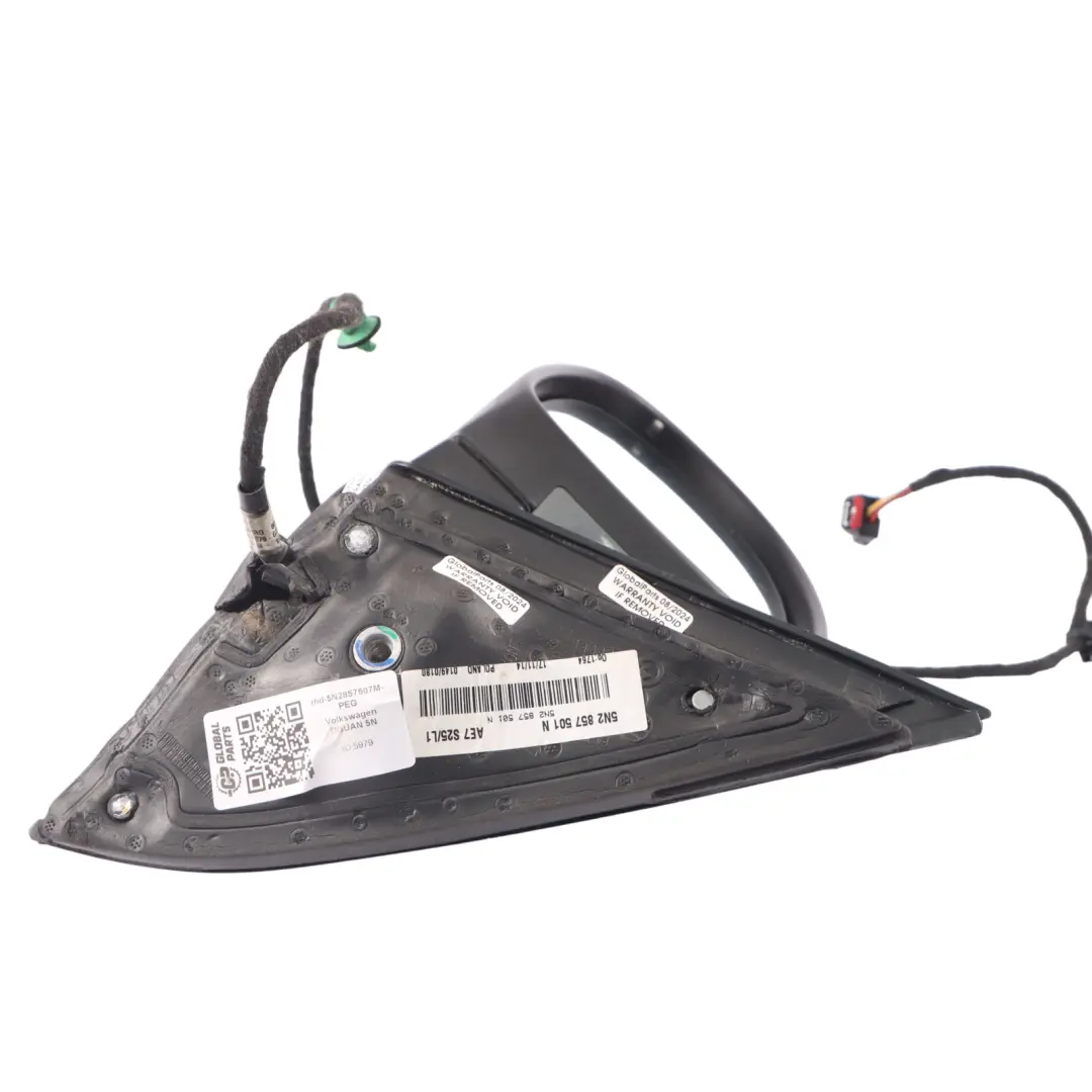 Door Wing Mirror View Left N/S Pepper Grey Metallic - D7R to Volkswagen Tiguan 5N with Part number 5N2857507M-PEG Volkswagen Tiguan 5N Door Wing Mirror View Left N/S Pepper Grey Metallic - D7R - SKU rhd-5N2857507M-PEG - Part number 5N2857507M-PEG