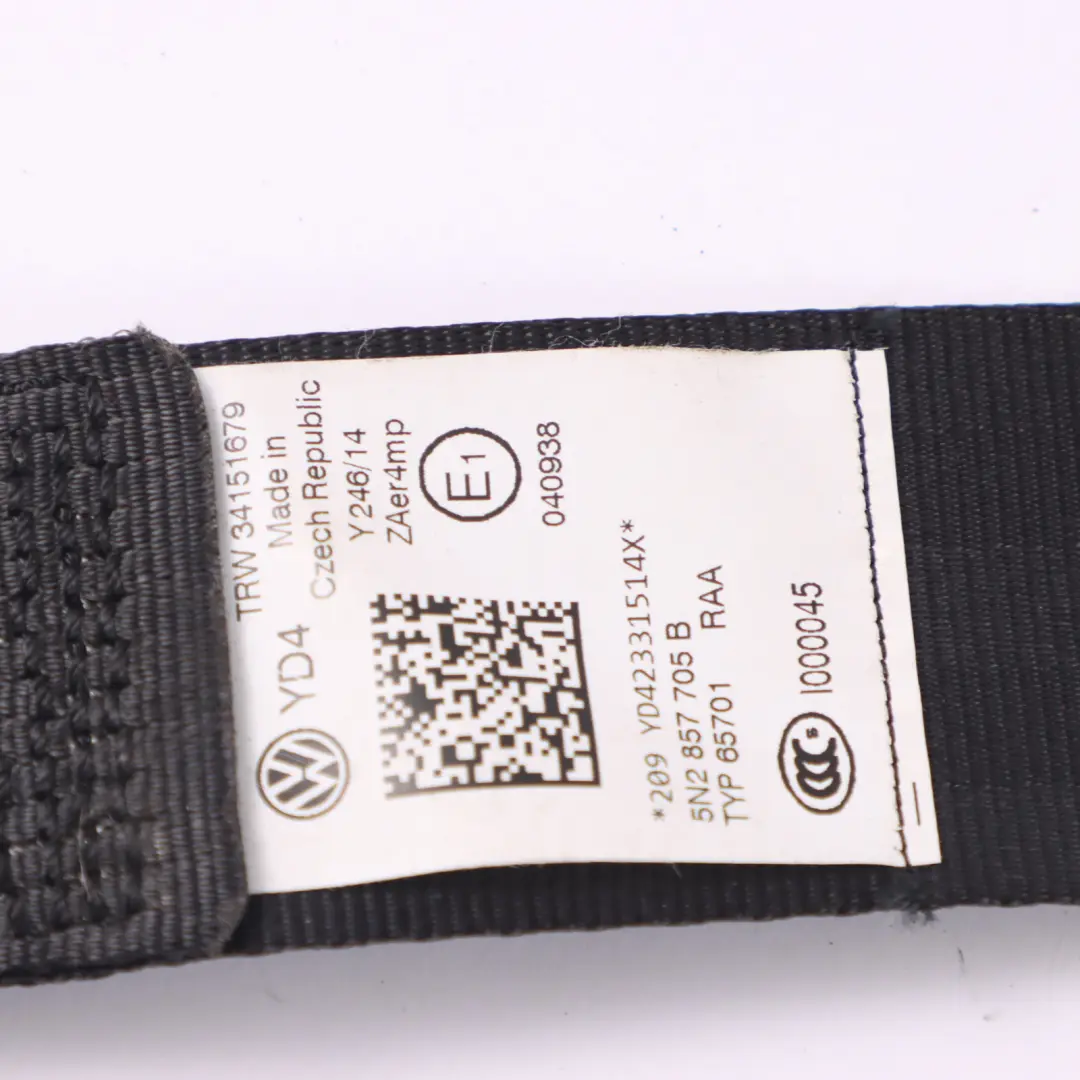 Volkswagen Tiguan 5N Seat Belt Buckle Lock Front Left N/S 5N2857705B - SKU RHD-5N2857705B - Part number RHD-5N2857705B