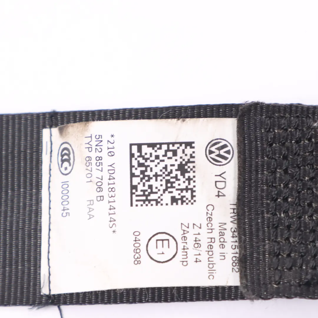 Volkswagen Tiguan 5N Seat Belt Buckle Lock Front Left N/S 5N2857706B - SKU RHD-5N2857706B - Part number RHD-5N2857706B