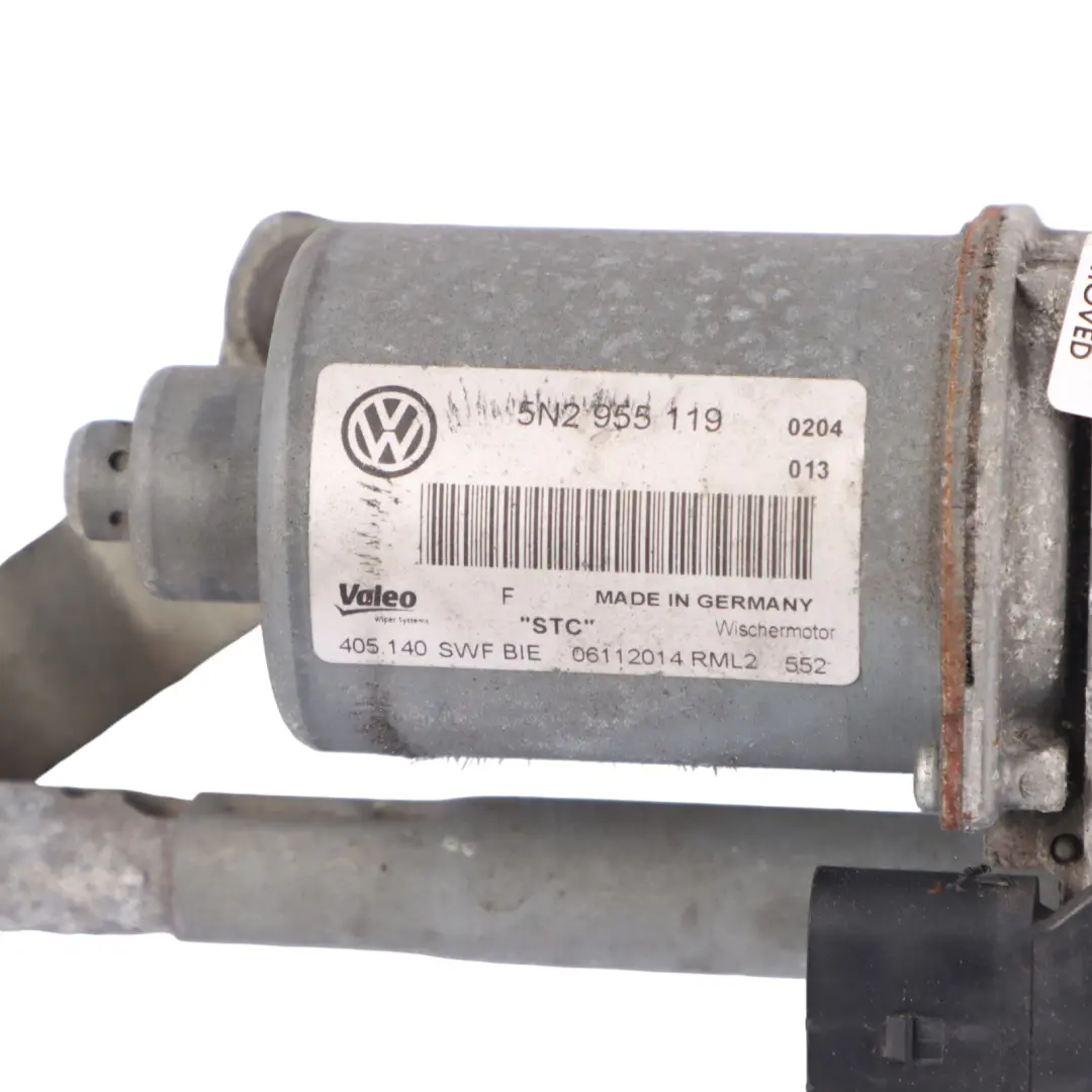 Volkswagen Tiguan 5N Wiper Linkage System Front Windshield Motor 5N2955023C - SKU RHD-5N2955023C - Part number RHD-5N2955023C