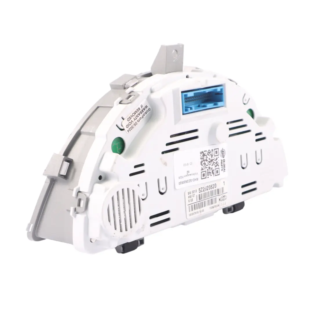 Volkswagen Fox 5Z Diesel Instrument Cluster Speedo Clocks Manual - SKU RHD-5Z2920820 - Part number 5Z2920820
