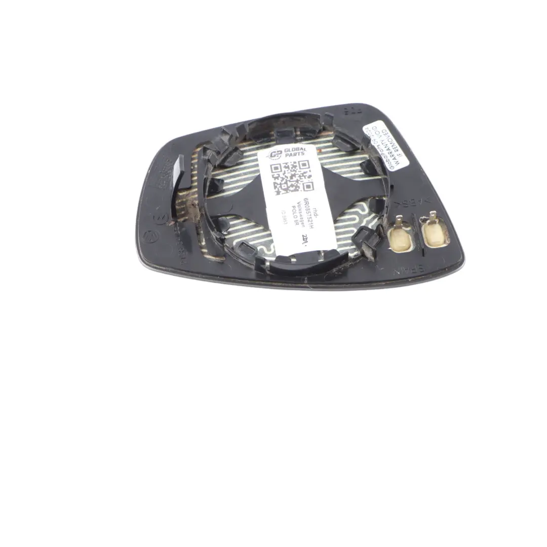 Mirror Glass Roadster Wing Mirror Left N/S Insert to Volkswagen Polo 6R with Part number 6R0857521H Volkswagen Polo 6R Mirror Glass Roadster Wing Mirror Left N/S Insert - SKU RHD-6R0857521H - Part number 6R0857521H
