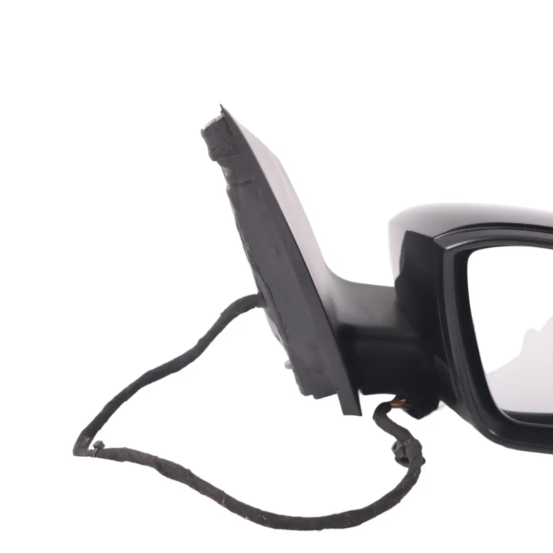 VW Volkswagen Polo 6R 5 Wing Mirror Door Right O/S Deep Black - C9X - SKU rhd-6R2857508R-DBL - Part number 6R2857508R
