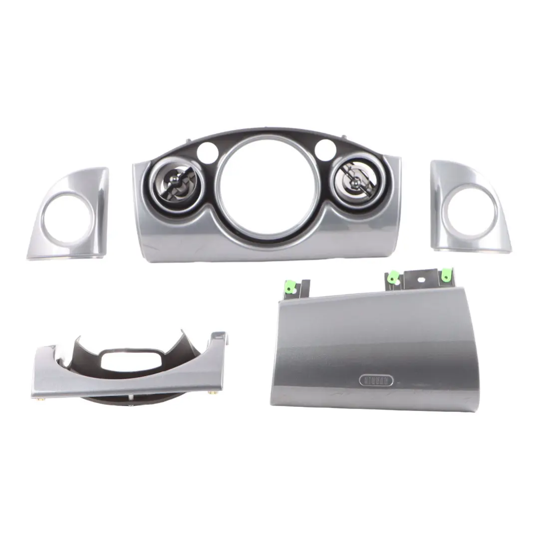 Set Dashboard Dash Panel Trim Cover Anthracite to Mini Cooper R50 R53 with Part number 7055702 Mini Cooper R50 R53 Set Dashboard Dash Panel Trim Cover Anthracite - SKU rhd-7055702 - Part number 7055702