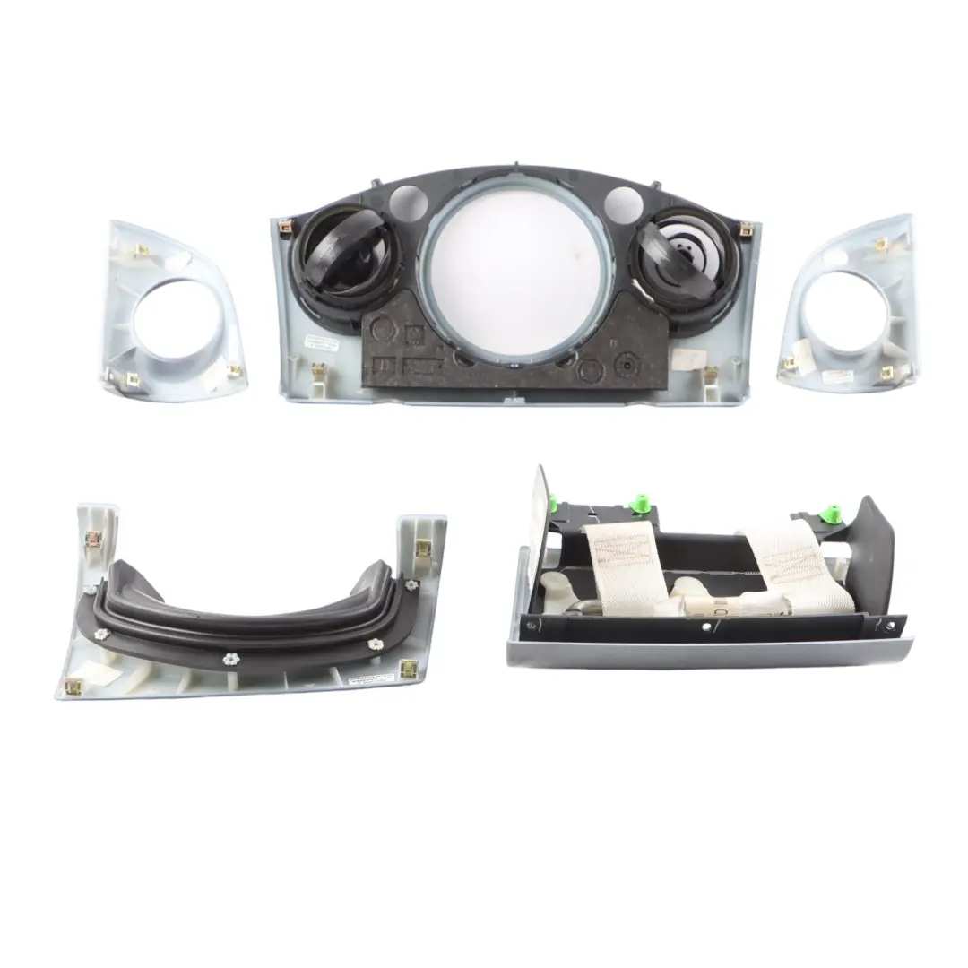 Set Dashboard Dash Panel Trim Cover Anthracite to Mini Cooper R50 R53 with Part number 7055702 Mini Cooper R50 R53 Set Dashboard Dash Panel Trim Cover Anthracite - SKU rhd-7055702 - Part number 7055702