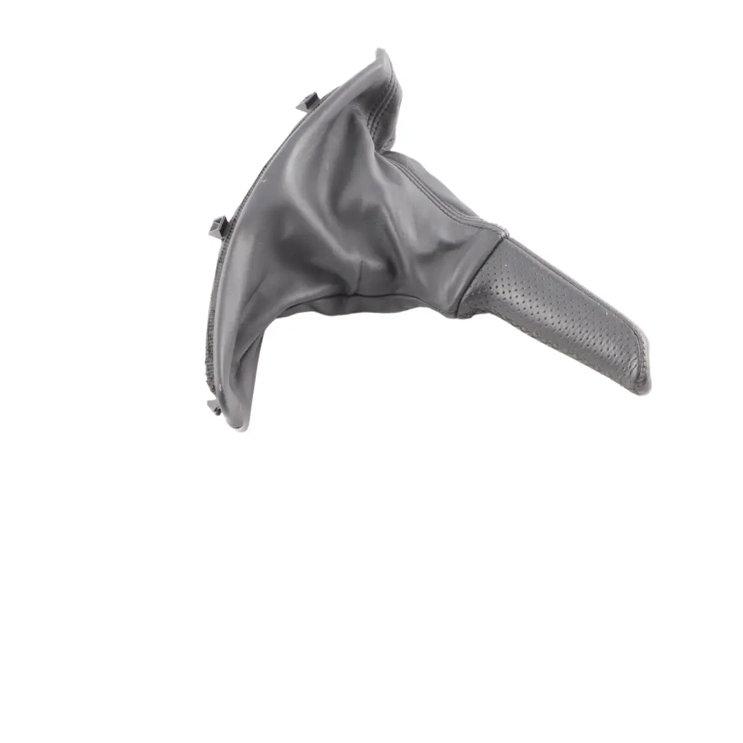 Lever Cover BMW E90 E91 E92 E93 Handbrake Trim Black Leather to with Part number 7155625 Lever Cover BMW E90 E91 E92 E93 Handbrake Trim Black Leather - SKU RHD-7155625-3 - Part number 7155625