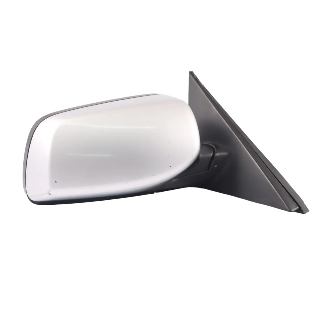Heated Right Wing Mirror Memory O/S Titan Silver Metallic - 354 to BMW E60 E61 LCI with Part number 7189582 BMW E60 E61 LCI Heated Right Wing Mirror Memory O/S Titan Silver Metallic - 354 - SKU RHD-7189582-TS - Part number 7189582