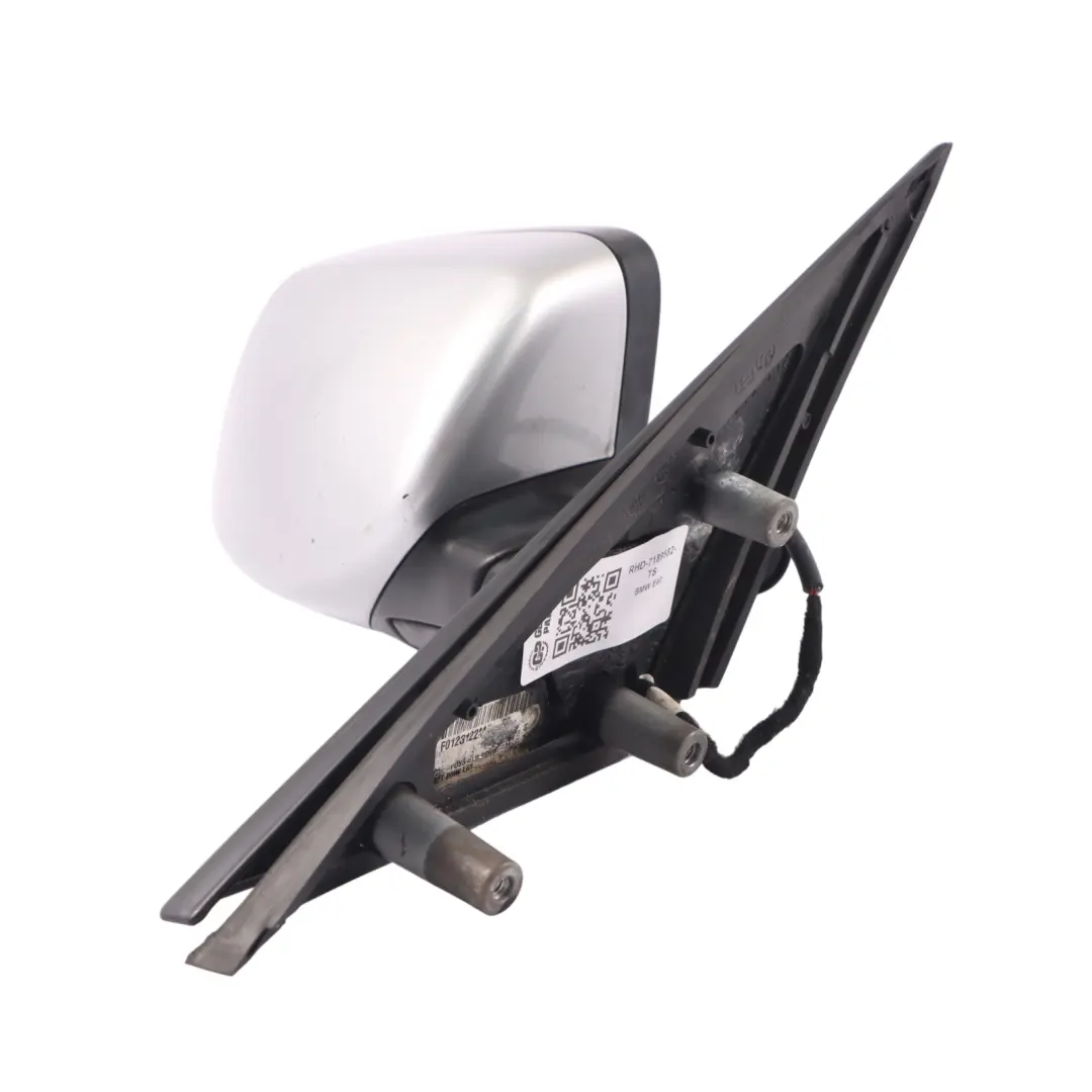Heated Right Wing Mirror Memory O/S Titan Silver Metallic - 354 to BMW E60 E61 LCI with Part number 7189582 BMW E60 E61 LCI Heated Right Wing Mirror Memory O/S Titan Silver Metallic - 354 - SKU RHD-7189582-TS - Part number 7189582