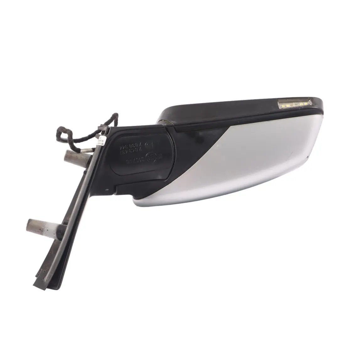 Heated Right Wing Mirror Memory O/S Titan Silver Metallic - 354 to BMW E60 E61 LCI with Part number 7189582 BMW E60 E61 LCI Heated Right Wing Mirror Memory O/S Titan Silver Metallic - 354 - SKU RHD-7189582-TS - Part number 7189582