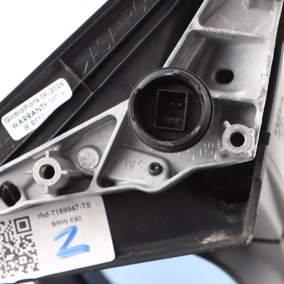 Wing Mirror BMW E90 E91 Heated Left N/S Titansilber Titan Silver Metallic - 354 to with Part number 7189947 Wing Mirror BMW E90 E91 Heated Left N/S Titansilber Titan Silver Metallic - 354 - SKU rhd-7189947-TS - Part number 7189947