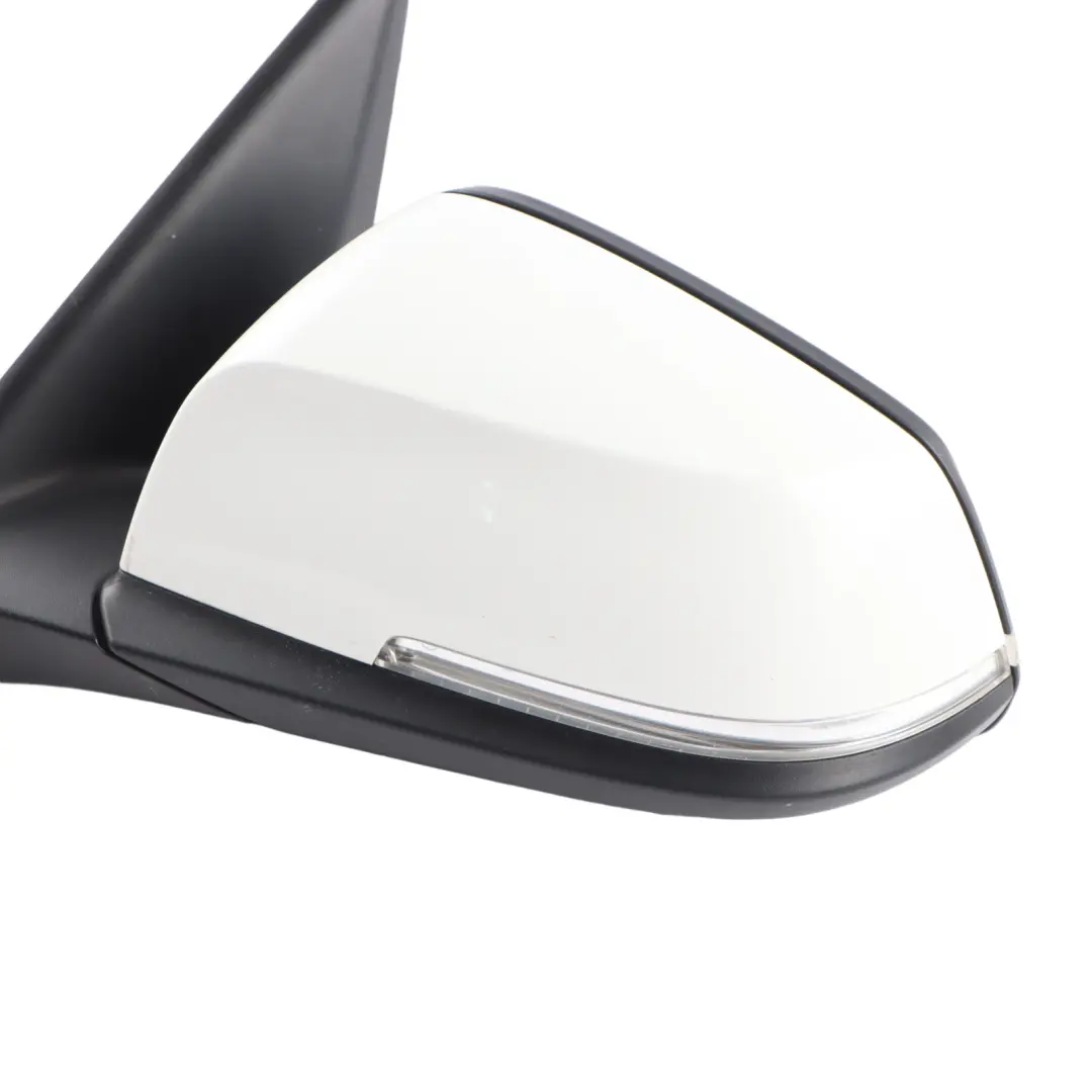 BMW F20 LCI Heated Wing Mirror Left N/S Alpinweiss Alpine White 300 - SKU RHD-7242703-AW2 - Part number 7242703
