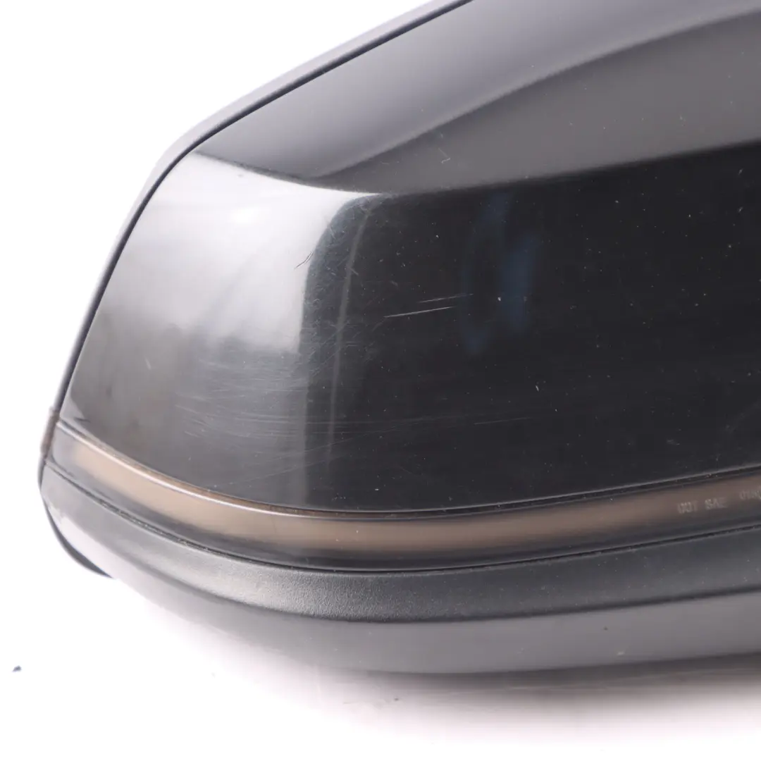 BMW F20 F20N LCI Heated Right Wing Mirror O/S Black Sapphire 475 - SKU rhd-7242704-BS - Part number 7242704