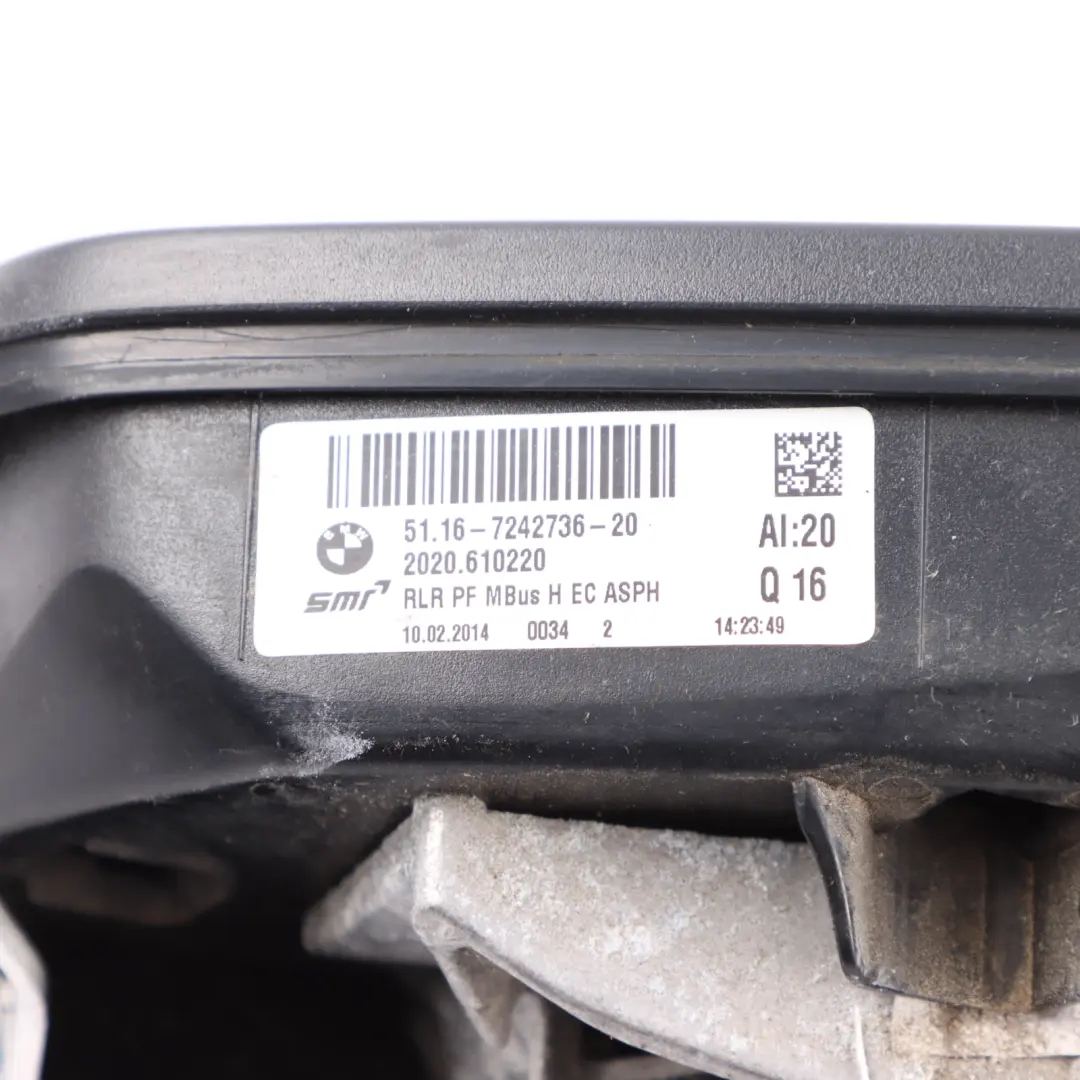 Wing Mirror Heated Auto Dip Door Right O/S Outside to BMW F20 with Part number 7242748 BMW F20 Wing Mirror Heated Auto Dip Door Right O/S Outside - SKU RHD-7242748-1 - Part number 7242748