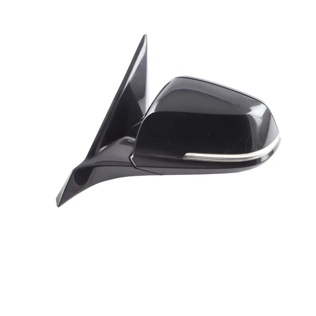 BMW F20 Wing Mirror Door Left Heated N/S High Gloss Black Sapphire Metallic 475 - SKU rhd-7242779-BS1 - Part number 7242779