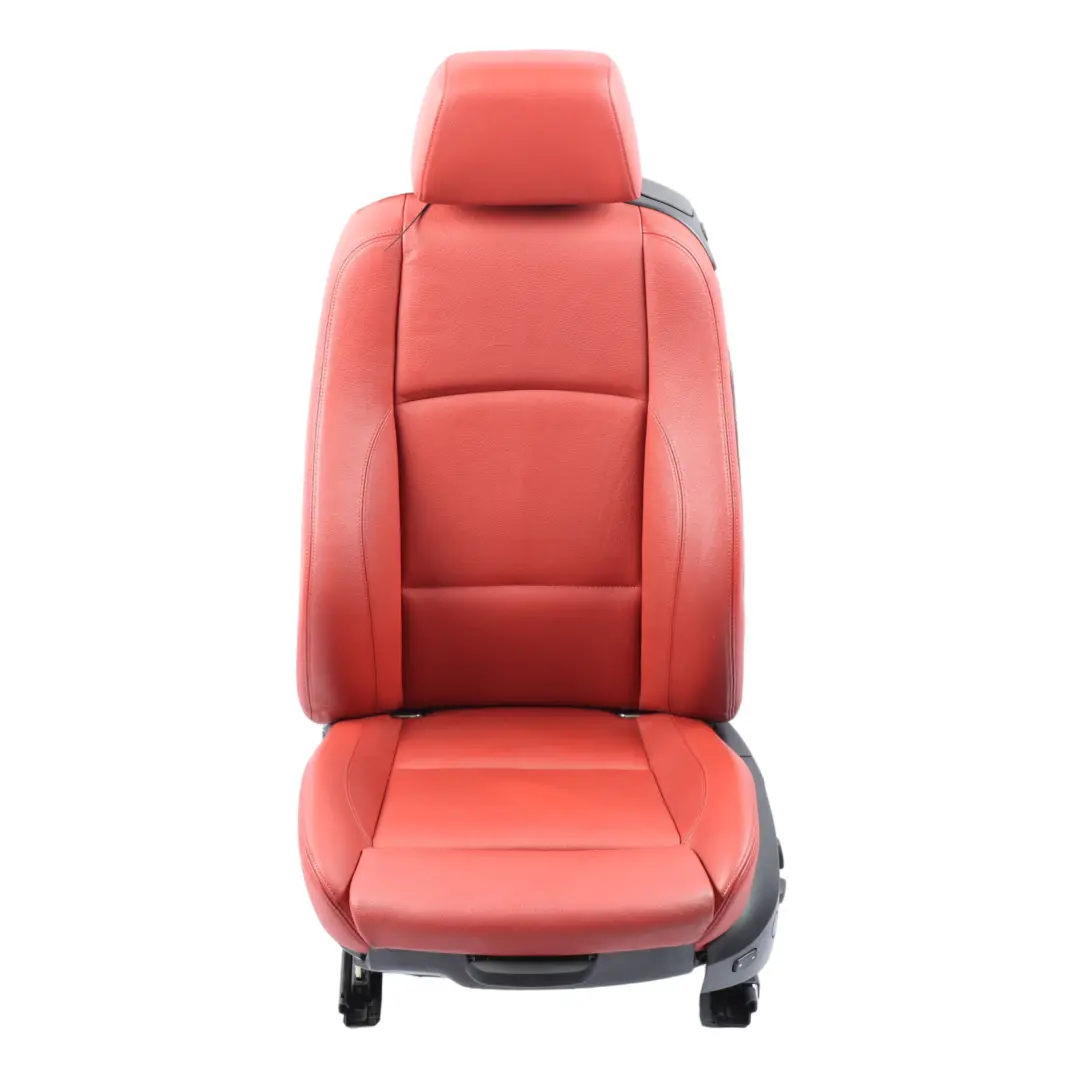 Front Seat BMW E82 Left N/S Heated Memory M Sport Red Leather Boston Korall Red to with Part number 7257465 Front Seat BMW E82 Left N/S Heated Memory M Sport Red Leather Boston Korall Red - SKU RHD-7257465-2 - Part number 7257465