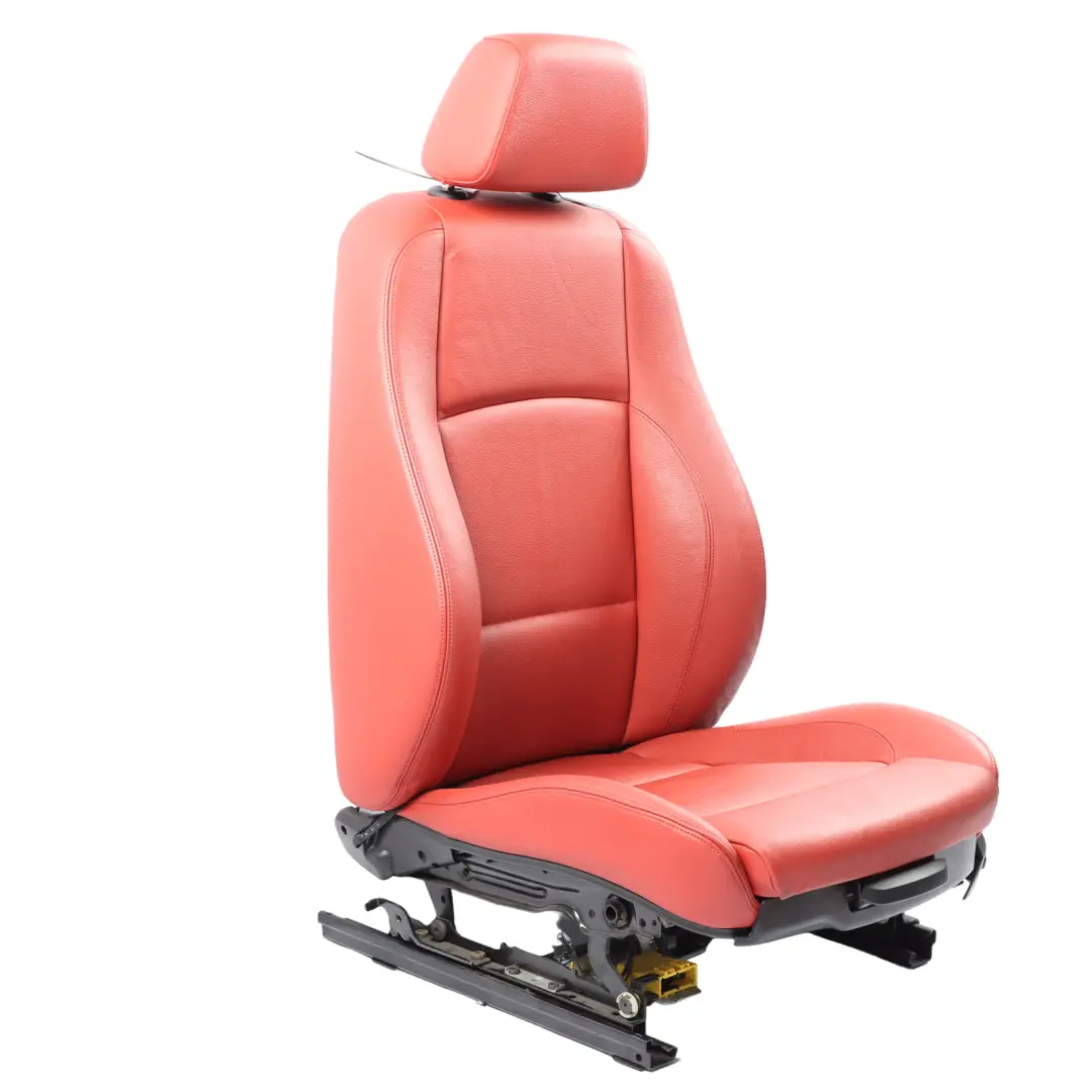 Front Seat BMW E82 Left N/S Heated Memory M Sport Red Leather Boston Korall Red to with Part number 7257465 Front Seat BMW E82 Left N/S Heated Memory M Sport Red Leather Boston Korall Red - SKU RHD-7257465-2 - Part number 7257465