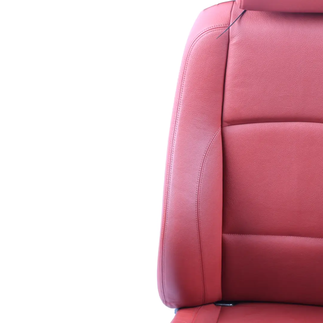 Front Seat BMW E82 Left N/S Heated Memory M Sport Red Leather Boston Korall Red to with Part number 7257465 Front Seat BMW E82 Left N/S Heated Memory M Sport Red Leather Boston Korall Red - SKU RHD-7257465-2 - Part number 7257465