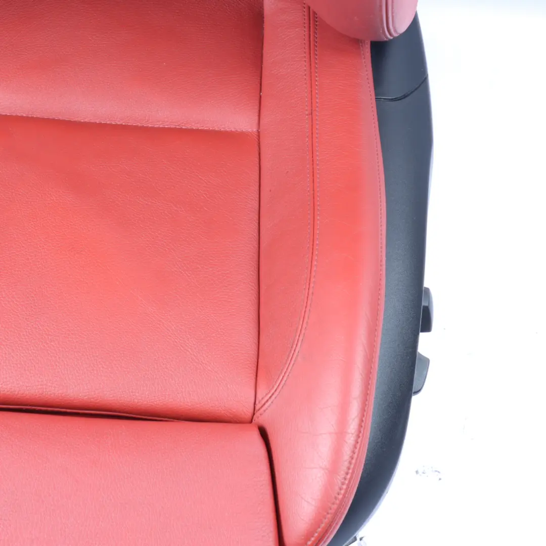  Front Seat BMW E82 Left N/S Heated Memory M Sport Red Leather Boston Korall Red - SKU RHD-7257465-2 - Part number 7257465