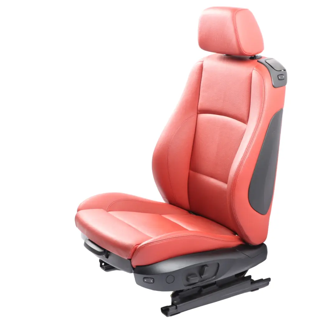  Front Seat BMW E82 Left N/S Heated Memory M Sport Red Leather Boston Korall Red - SKU RHD-7257465-2 - Part number 7257465