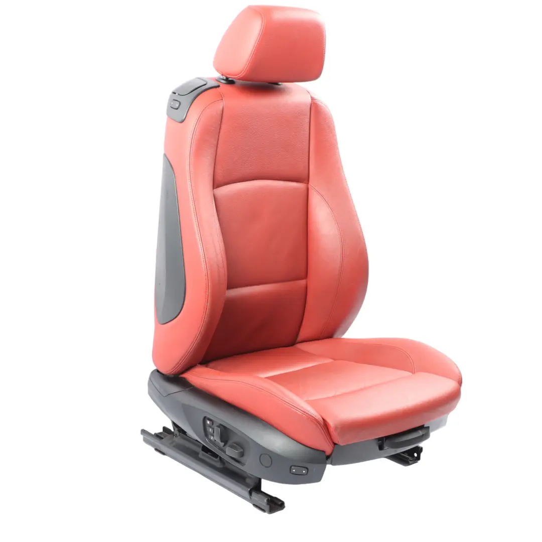 Front Seat BMW E82 Right O/S Heated Memory M Sport Leather Boston Korall Red  - SKU RHD-7257466-2 - Part number 7257466