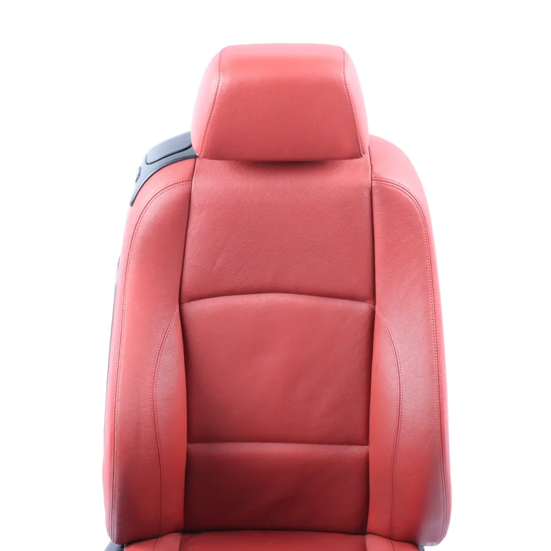 Front Seat BMW E82 Right O/S Heated Memory M Sport Leather Boston Korall Red  - SKU RHD-7257466-2 - Part number 7257466