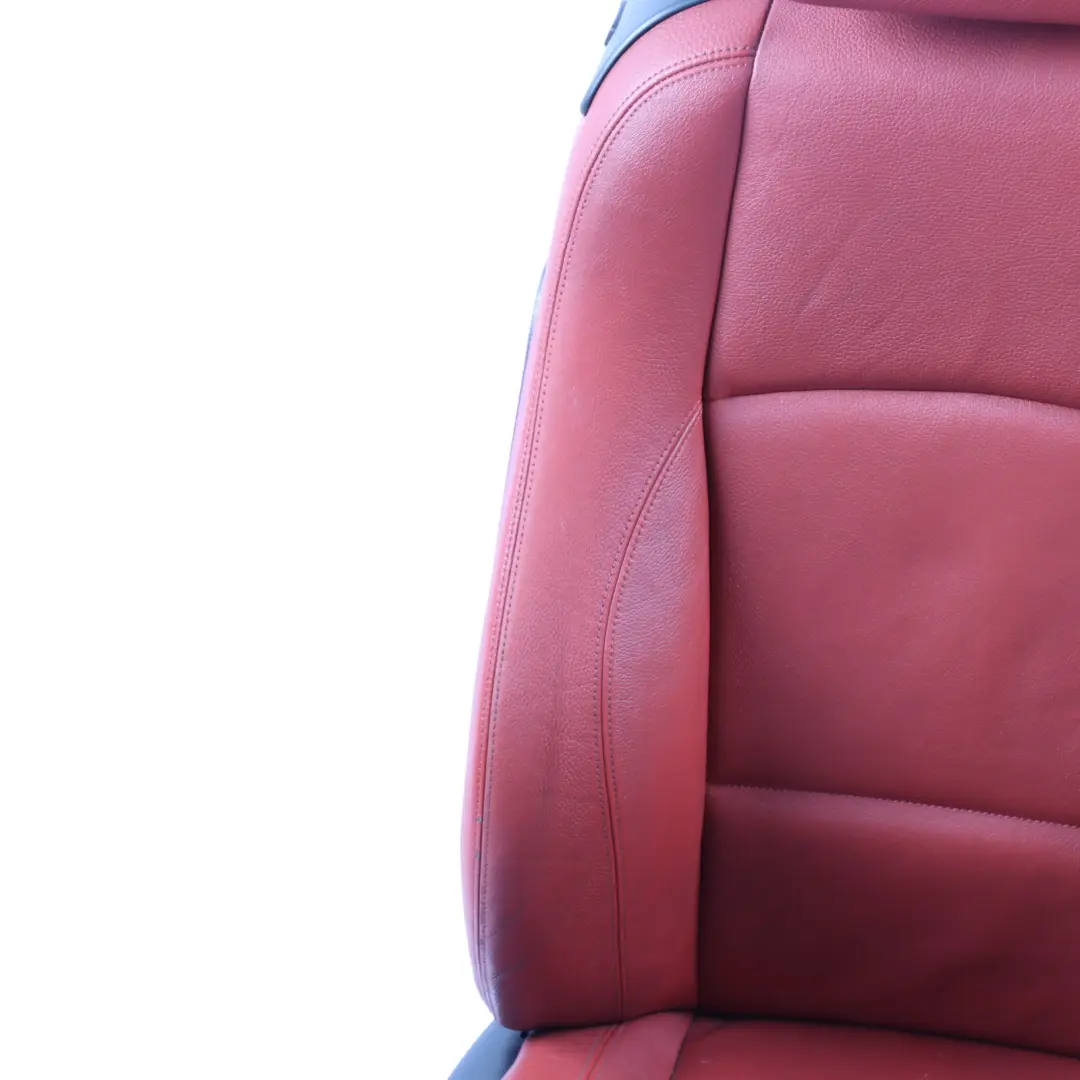 Front Seat BMW E82 Right O/S Heated Memory M Sport Leather Boston Korall Red  - SKU RHD-7257466-2 - Part number 7257466