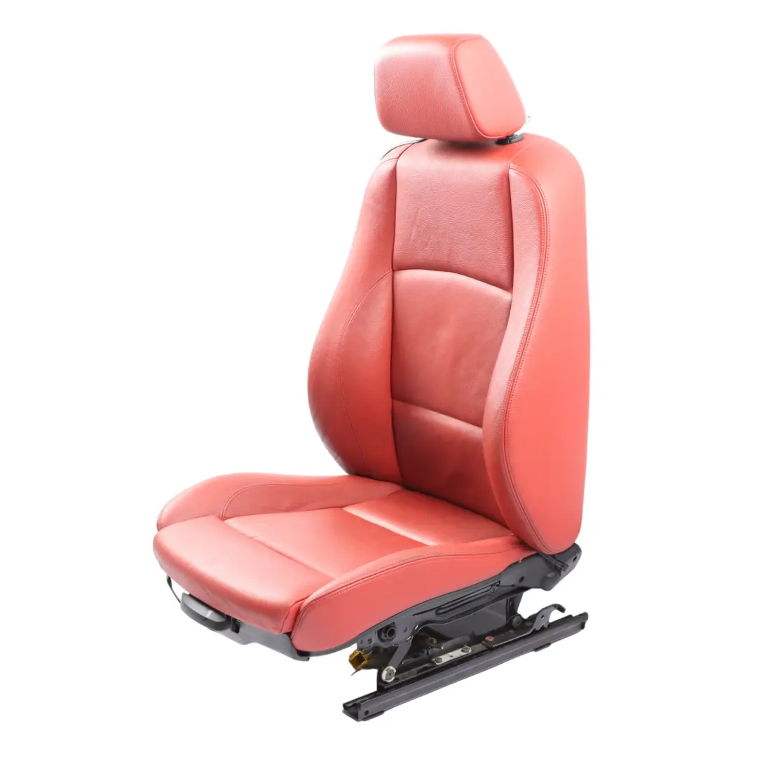 Front Seat BMW E82 Right O/S Heated Memory M Sport Leather Boston Korall Red to with Part number 7257466 Front Seat BMW E82 Right O/S Heated Memory M Sport Leather Boston Korall Red - SKU RHD-7257466-2 - Part number 7257466