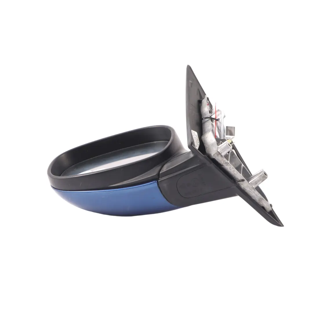BMW E90 E91 LCI Heated Left Wing Mirror N/S Montegoblau Blue A51 - SKU rhd-7268263-MTB3 - Part number 7268263