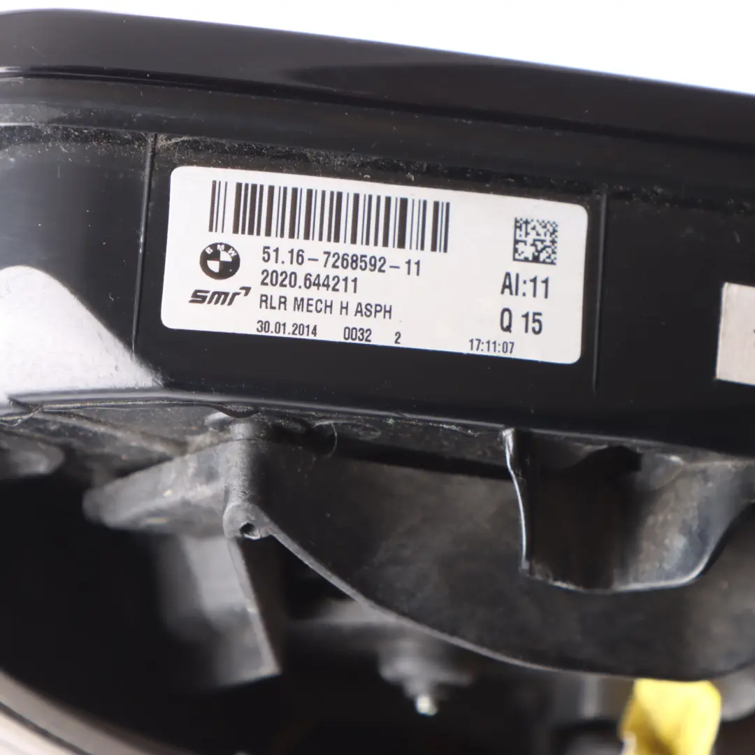 Wing Mirror Base BMW F21 F22 F23 Door Right O/S Carrier Heated High Gloss 6 Pins to with Part number 7268600 Wing Mirror Base BMW F21 F22 F23 Door Right O/S Carrier Heated High Gloss 6 Pins - SKU rhd-7268600-3 - Part number 7268600